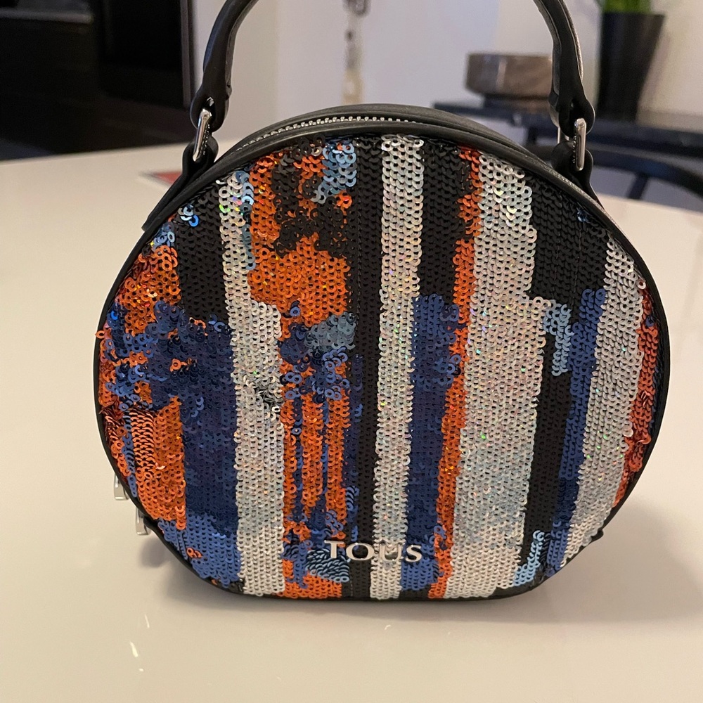 Tous Mini Bag Black Blue Sequined Glamour